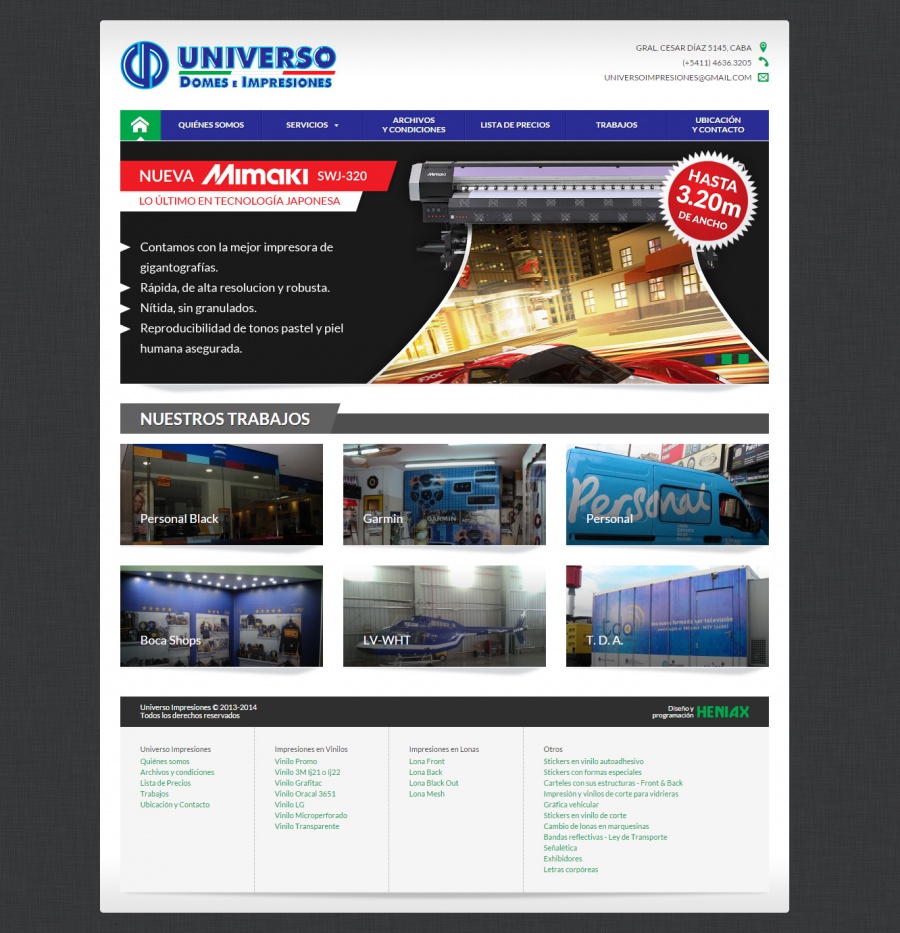 Universo Impresiones - Home