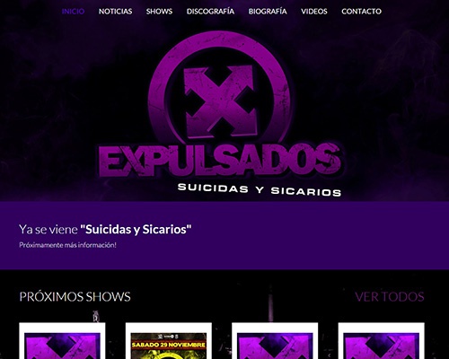 Desarrollo del nuevo sitio web de Explulsados